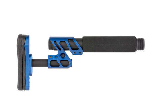 Odin Works ZULU 2.0 adjustable Blue fixed stock is lightweight and features a padded cheek rest